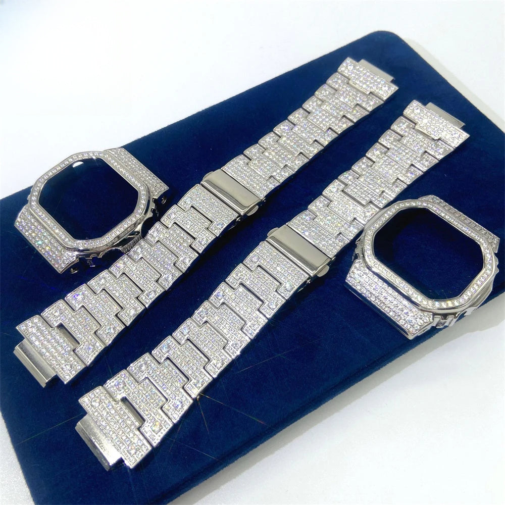 Iced Out Watch Case and Strap Set for Casio G-Shock DW-5600, image 2