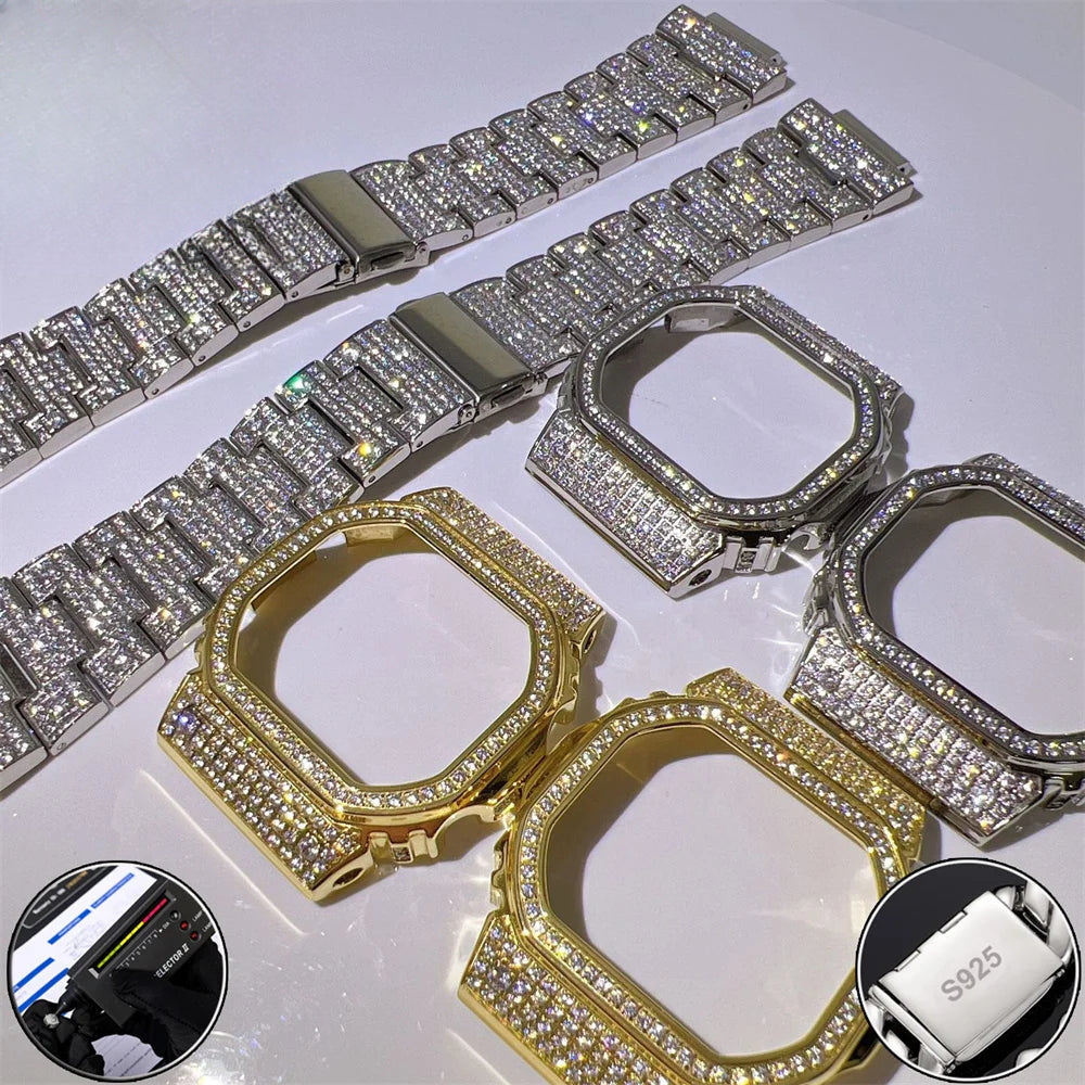 Iced Out Watch Case and Strap Set for Casio G-Shock DW-5600, image 3