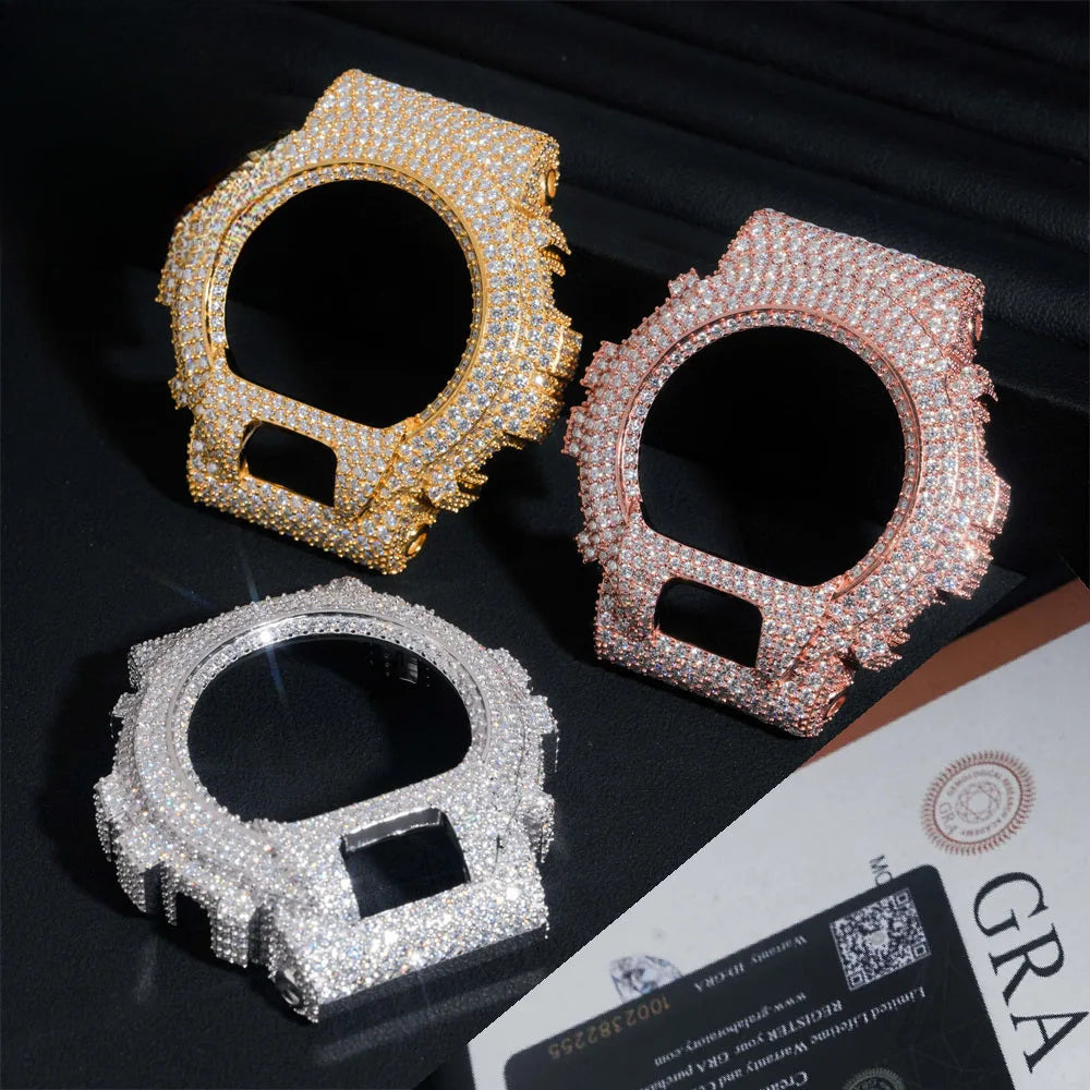 Iced Out Moissanite Watch Case, image 2