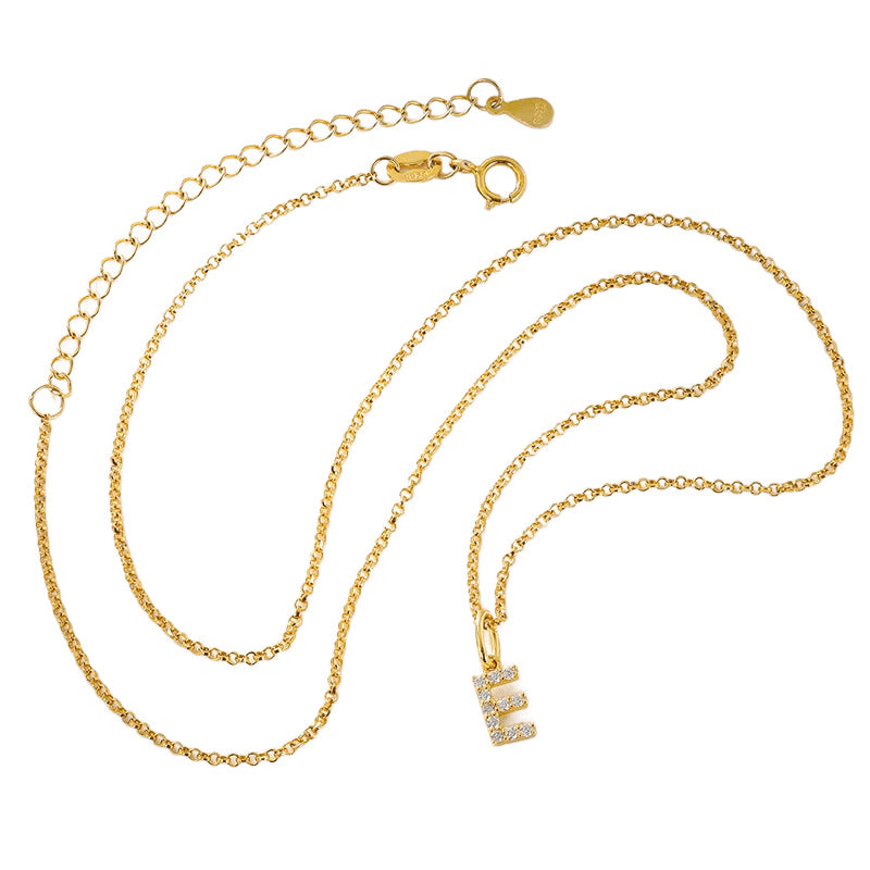 Moissanite Initial Pendant Necklace