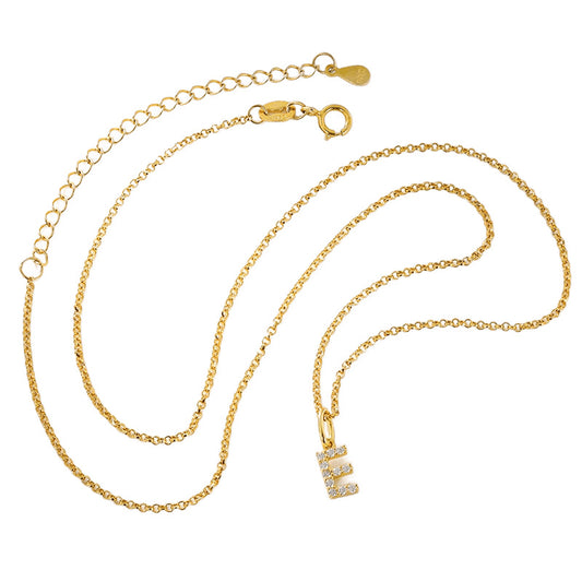 Moissanite Initial Pendant Necklace